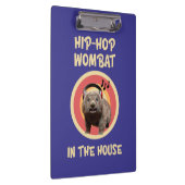 Grappige Hip-hop Wombat in Huis Klembord (Rechts)