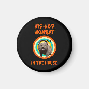 Grappige Hip-hop Wombat in Huis Magneet