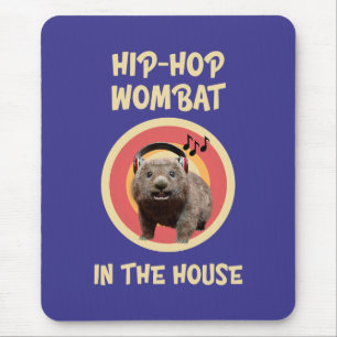 Grappige Hip-hop Wombat in Huis Muismat