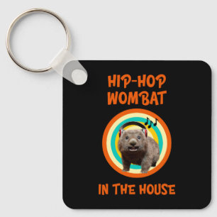 Grappige Hip-hop Wombat in Huis Sleutelhanger