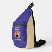 Grappige Hip-hop Wombat in Huis Sling Bag (Rechterhoek)