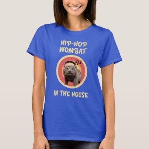 Grappige Hip-hop Wombat in Huis T-shirt