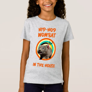 Grappige Hip-hop Wombat in Huis T-shirt