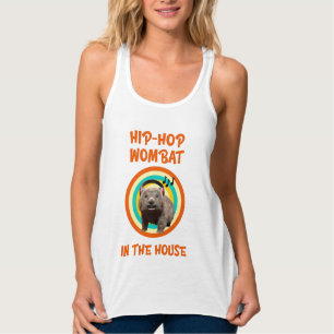 Grappige Hip-hop Wombat in Huis Tanktop