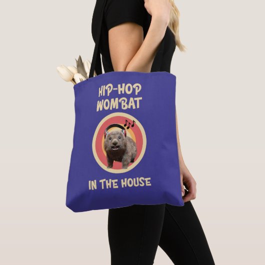 Grappige Hip-hop Wombat in Huis Tote Bag (Dichtbij)