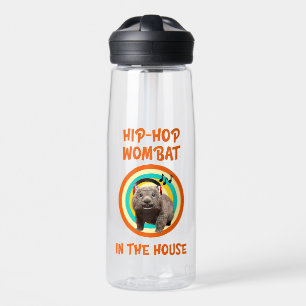 Grappige Hip-hop Wombat in Huis Waterfles