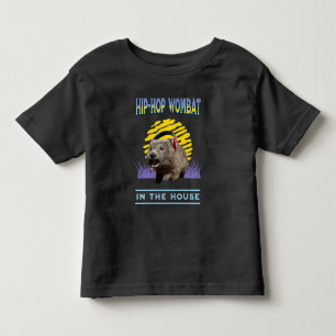 Grappige Hip Hop Wombat Muziek Humor Kinder Shirts