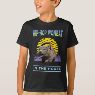 Grappige Hip Hop Wombat Muziek Humor T-shirt