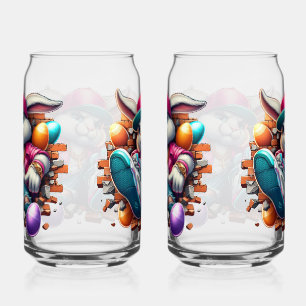 Grappige hiphop Gangster Bunny Easter Urban Design Blikvorm Glas