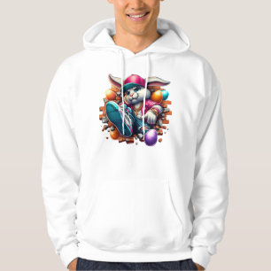 Grappige hiphop Gangster Bunny Easter Urban Design Hoodie