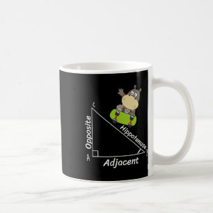 Grappige Hipo Skater Geometrie Hypotenuse Wiskunde Koffiemok