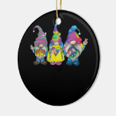 Grappige Hippie Gnome Vredesbord Gnomen Liefhebber Keramisch Ornament (Links)
