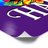 Grappige Hippie Sphynx Kat Perfect Poster (Hoek)