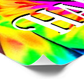 Grappige Hippie Sphynx Kat Perfect Poster (Hoek)