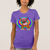 Grappige Hippie Sphynx Kat T-shirt (Voorkant)