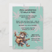 Grappige Hippie Verjaardag-Groovy Old Man Party Kaart (Voorkant)