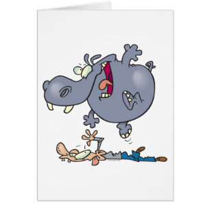 grappige hippo-cartoon