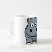 Grappige Hippopotame Koffiemok (Voorkant links)