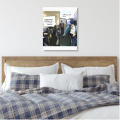 Grappige Hipster Luchtvaartmaatschappij Piloot Can Canvas Afdruk (Insitu (Slaapkamer))