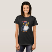 Grappige Hipster Penguin Flightless Bird Antarctic T-shirt (Voorkant volledig)