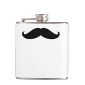 Grappige hipster snor heupfles (Voorkant)