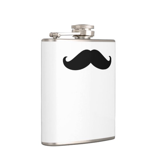 Grappige hipster snor heupfles (Rechts)