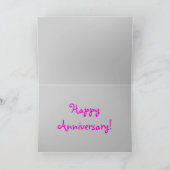 Grappige Hipster Uilen Gelukkig Jubileum Kaart (Binnen)