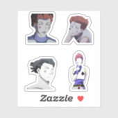 grappige hisoka hunter x hunter animter sticker pa (Vel)