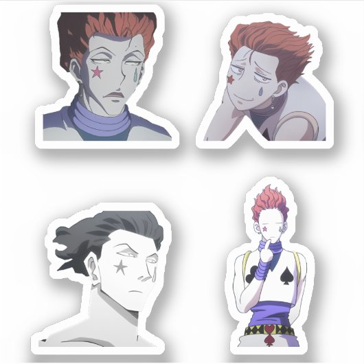 grappige hisoka hunter x hunter animter sticker pa (Voorkant)