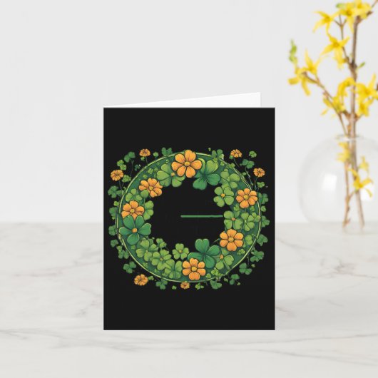 Grappige Hispanic St. Patrick's Day Kus Me Ik Ben Kaart (Gele Bloem)