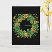 Grappige Hispanic St. Patrick's Day Kus Me Ik Ben  Kaart (Gele Bloem)