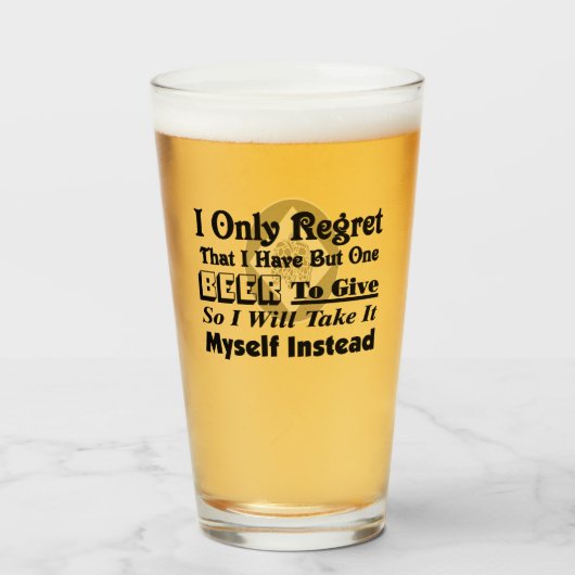 Grappige historische Gezegden Glas (Voorkant gevuld)