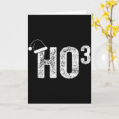 Grappige Ho Ho Ho Ho3 Wiskunde Leraar Kerstman Hoe Kaart (Gele Bloem)