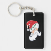 Grappige Ho Ho Ho Santa Kersttijd Sleutelhanger (Voorkant)