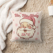 Grappige Ho Ho Retro Kerstman Kerstfeestparty Kussen (Deken)
