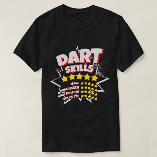 Grappige hobby dart speler darts professionele vaa t-shirt (Design voorkant)
