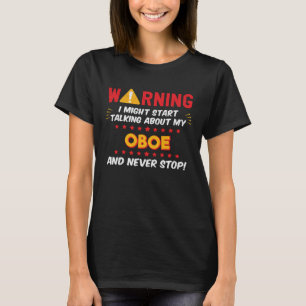 Grappige hobo-speler, hoboïst-instrument grap graf t-shirt