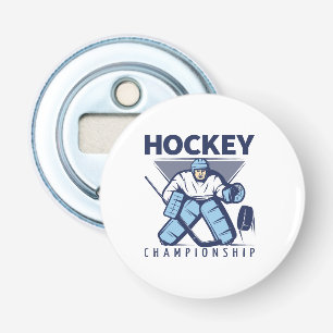 Grappige hockey button flesopener
