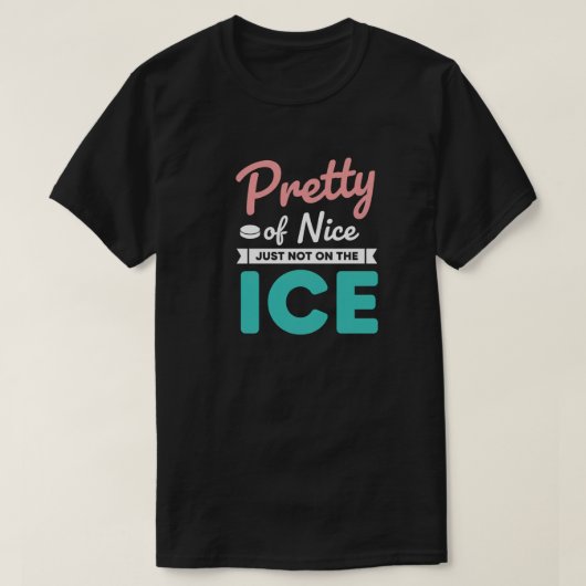 Grappige hockey citaat t-shirt (Design voorkant)
