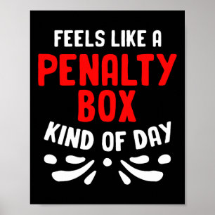 Grappige Hockey Gevoelens Als Een Straf Bank Hocke Poster
