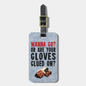 Grappige Hockey Handhaver Aangepaste Bagage Label (Voorkant verticaal)