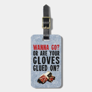 Grappige Hockey Handhaver Aangepaste Bagage Label