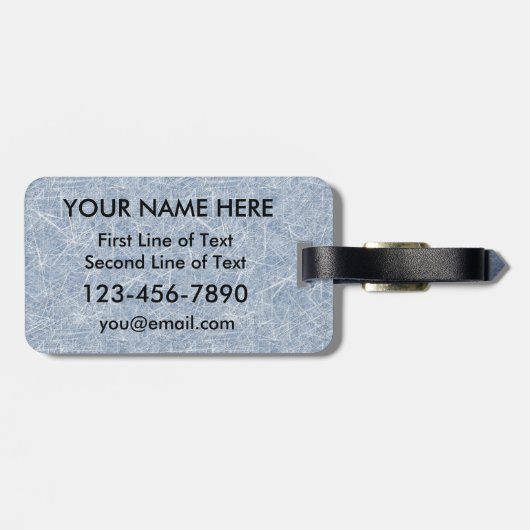 Grappige Hockey Handhaver Aangepaste Bagage Label (Achterkant horizontaal)