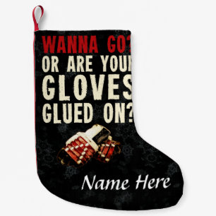Grappige Hockey Handhaver Kerst Stocking Kleine Kerstsok