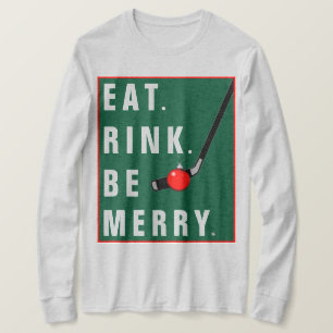 Grappige Hockey Kerst Vakantie T-shirt