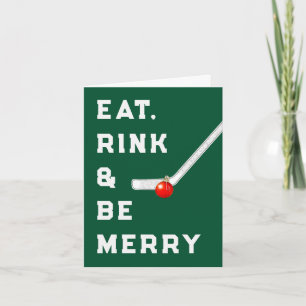 Grappige Hockey Kerstkaarten Feestdagen Kaart