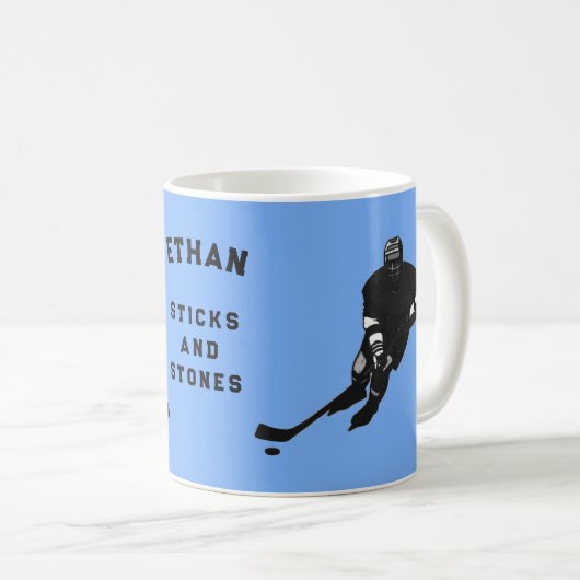 Grappige Hockey Koffiemok (Voorkant rechts)
