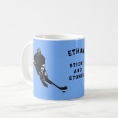 Grappige Hockey Koffiemok (Voorkant links)