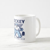 Grappige hockey koffiemok (Voorkant rechts)