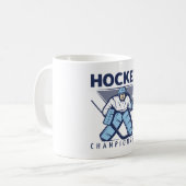 Grappige hockey koffiemok (Voorkant links)